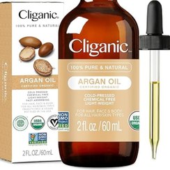 تصویر روغن آرگان ارگانیک اورجینال آمریکا Cliganic Argan Oil 