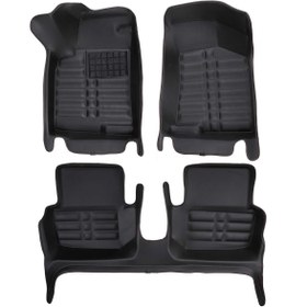 تصویر کفپوش پنج بعدی بسترن b30 رنگ مشکی | زرین فرش (AM) 