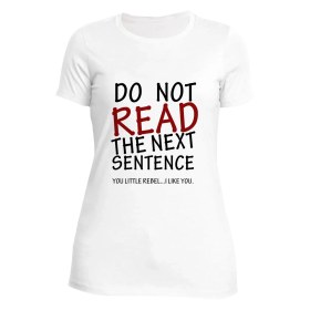 تصویر تیشرت do not read the next sentence مدل AL37 