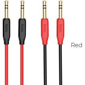 تصویر کابل انتقال صدای یک متری هوکو Hoco Cable 3.5mm to 3.5mm UPA11 audio AUX Hoco Cable 3.5mm to 3.5mm UPA11 audio AUX TPE braid