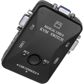 تصویر سوئیچ KVM VGA دو پورت دستی 