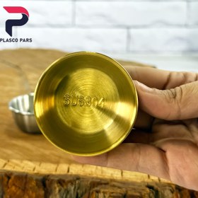 تصویر کاسه مزه خوری استیل نقره ای کوچک 