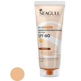 تصویر کرم ضد آفتاب رنگی فاقد چربی SPF60 سی گل 50 میلی لیتر 