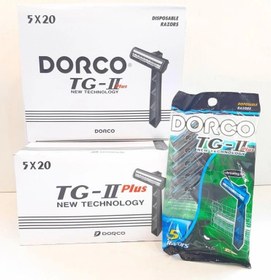 تصویر ژیلت صابون دار دورکو مدل TG708NV پک 20 بسته 5عددی اصلی Gillette with Durco soap, model TG708NV, pack of 20, 5 pieces