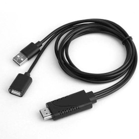 تصویر مبدل USB به HDMI اونتن مدل USB(Female) to HDMI cable Palastic shell OTN-7562S 