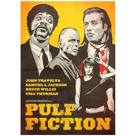 تصویر متال پوستر مستر پیکد طرح پوستر فیلم Pulp Fiction کد PCD-MB1109 