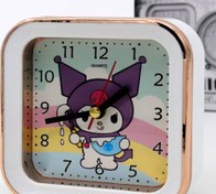 تصویر ساعت رومیزی کرومی ملودی طرح مربع 