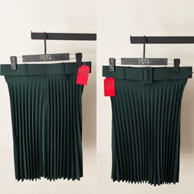 تصویر دامن پلیسه کوتاه 