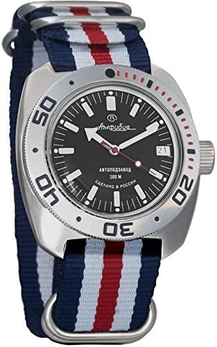 Vostok Amphibian Automatic Mens Wristwatch Self