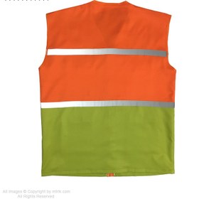 تصویر جلیقه ایمنی شبرنگ دار مدل T290 reflective safety vest