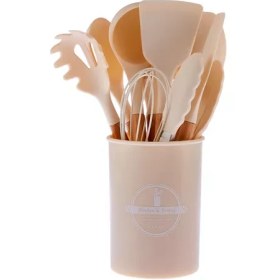 تصویر ست ابزار آشپزخانه ۱۲ پارچه کاراجا مدل Darcy رنگ کرمی (بژ) 