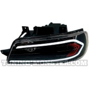 تصویر چراغ جلو اسپرت پژو ۴۰۵ طرح دوج رنگ سفید 