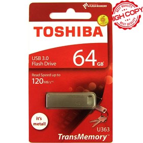 تصویر فلش 64 گیگ Toshiba مدل 363 با گارانتی مادام العمر 