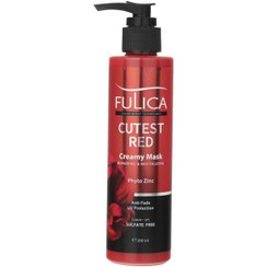 تصویر کرم مو فاقد سولفات فولیکا مناسب موی قرمز Fulica Cutest Red creamy mask