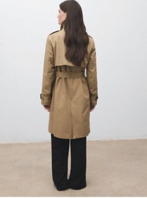 تصویر کت زنانه MANGO Classic belted trench coat 