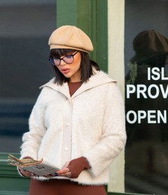 تصویر کت چرم و خز 