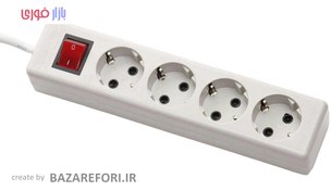 تصویر چند راهی فرحان الکتریک مدل FE444 Farhan Electric FE444 Power Strip