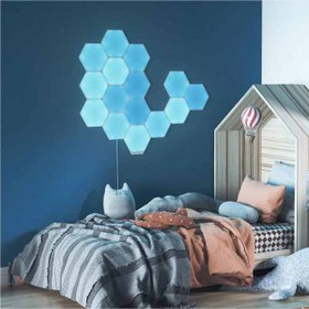 تصویر کیت هوشمند روشنایی 15 تکه نانولیف مدل Nanoleaf Hexagon Smarter Kit Nanoleaf Hexagon Smarter Kit