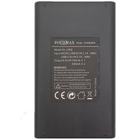 تصویر شارژر دوبل فوتومکس باتری کانن FotoMax LC-E6 Charger for LP-E6 