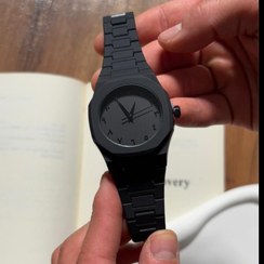 تصویر ساعت مچی مردانه الگانس طراحی مینیمال با بند لاستیکی 