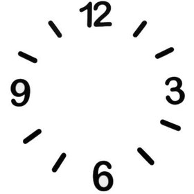 تصویر عقربه خام ساعت چوبی 