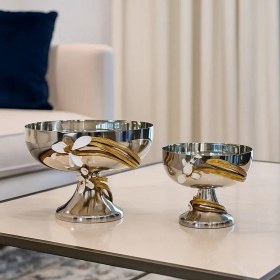 تصویر کاسه شکلات خوری استیل_برنج زبنق