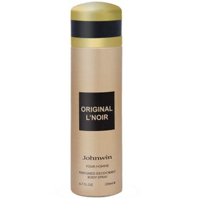 تصویر اسپری بدن مردانه جانوین مدل اوریجینال ال نویر Original Lnoir حجم ۲۰۰ میلی لیتر | Johnwin spray Original Lnoir 200 ML 