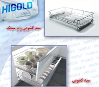 تصویر سبد کشویی زیر سینگ 