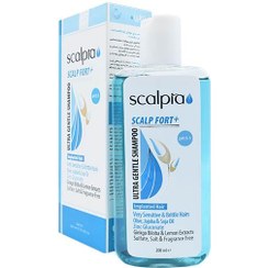 تصویر شامپو موهای تازه کاشته شده اسکالپیا Scalp Fort Plus Ultra Gentle Shampoo Scalpia 