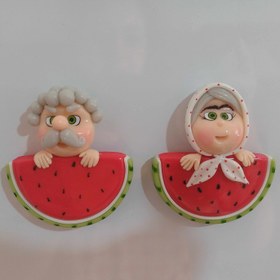 تصویر مگنت یخچالی خمیری مگنت رو یخچالی