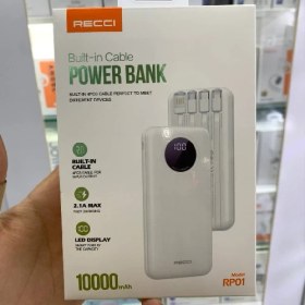 تصویر پاوربانک 10000 میلی آمپر رسی مدل Recci RPB-01 Recci RPB-01 Power bank 10000 mAh