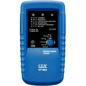 تصویر تستر محافظ جان سی ای ام مدل DT-903 DT-903 Socket Polarity and Earth Leakage Tester