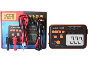 تصویر میگر دیجیتال ویکتور VC60E | خرید (دقت بالا) + قیمت عالی Victor VC60E Digital Insulation Resistance Tester (Megger)