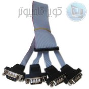 تصویر کابل 4 تایی سریال مخصوص مادربرد ها Com port cable 