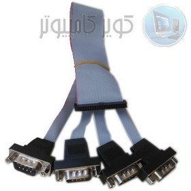 تصویر کابل 4 تایی سریال مخصوص مادربرد ها Com port cable 