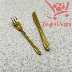 تصویر کارد و چنگال طلایی دونا 