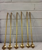 تصویر نی قاشق دار طرح گل استیل 