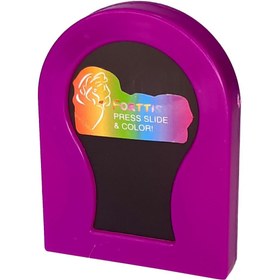 تصویر گچ مو سکه ای بنفش 