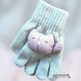 تصویر دستکش بچگانه انگشتی عروسک دار 