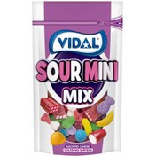تصویر پاستیل اسپانیایی فاقد گلوتن ویدال Vidal Sour Mini Mix طرح دار 180 گرم 