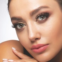 تصویر لنز طبی رنگی فصلی رینبو - گرین 303 rainbow color contact lens