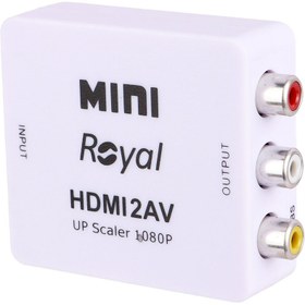 تصویر تبدیل Royal HDMI to AV ا Royal HDMI to AV Converter Royal HDMI to AV Converter