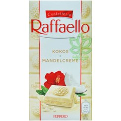 تصویر شکلات کرم نارگیل و بادام 90 گرم رافائلو – raffaello 