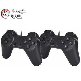 تصویر دسته بازی دونفره ساده Excel مدل X-201 ا gamepad double excel x201 gamepad double excel x201