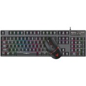 تصویر کیبورد و ماوس سیمی مخصوص بازی فنتک مدل Major KX-302s Fantech Keyboard & Mouse Kx-302s