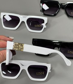 تصویر عینک دسته طلایی47 - مشکی 