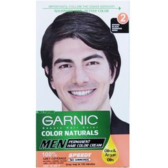 تصویر کیت رنگ مو مردانه گارنیک شماره 2 Men Hair Color Cream Kit No 2