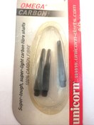 تصویر شفت کوتاه کربنی یونیکورن مدل OMEGA CARBON _ رنگ نوک مدادی 