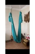 تصویر مجموعه هاماک یوگا فلای آبی | تجربه یوگا راحت و مدرن در خانه و سفر Kıvırcıkyoga 