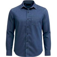 تصویر پیراهن مردانه لی آبی کاربنی آستین کوتاه 